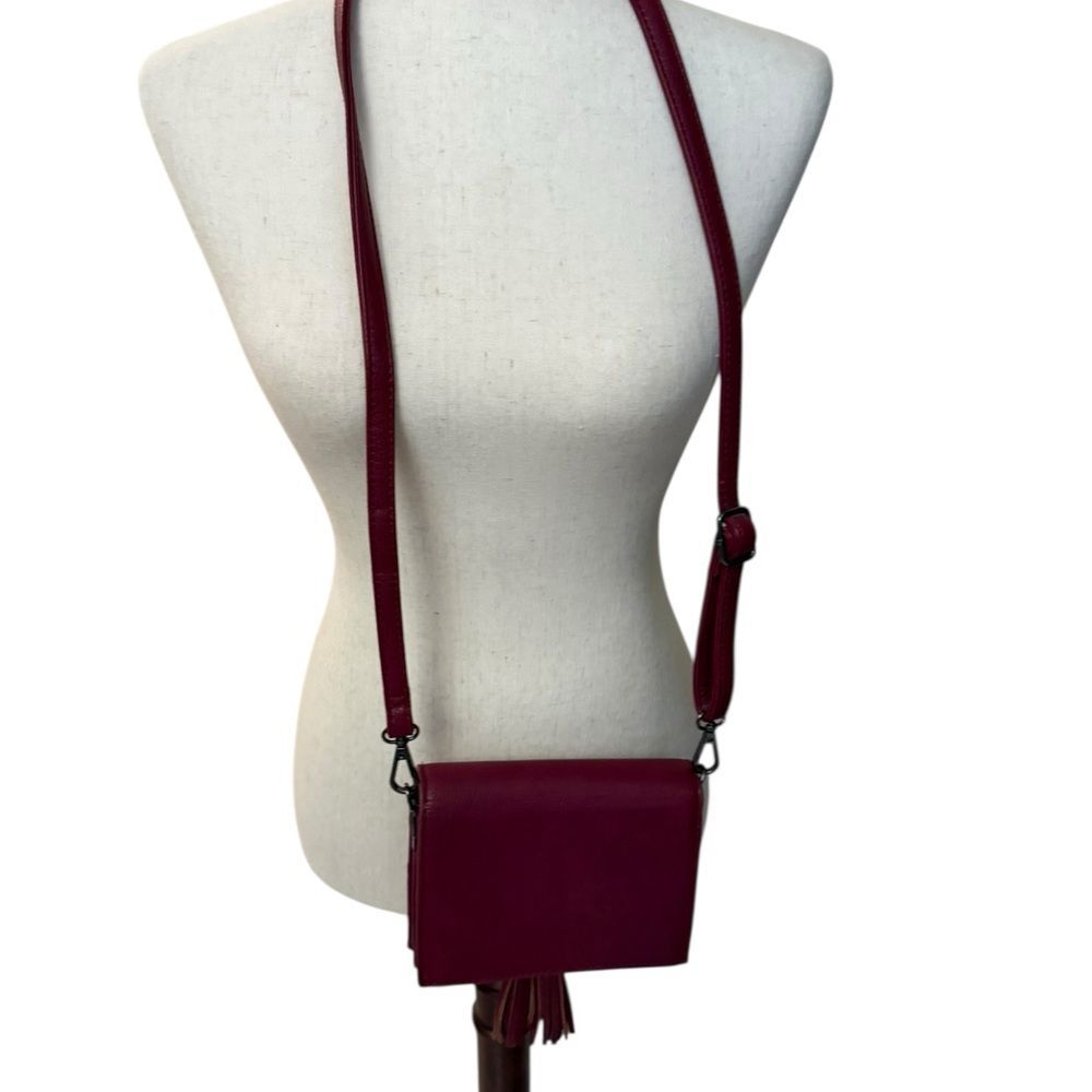 Streets Ahead Deep Red Crossbody Bag